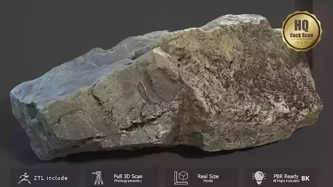 Mountain Rock Scan A Free low-poly 3D model