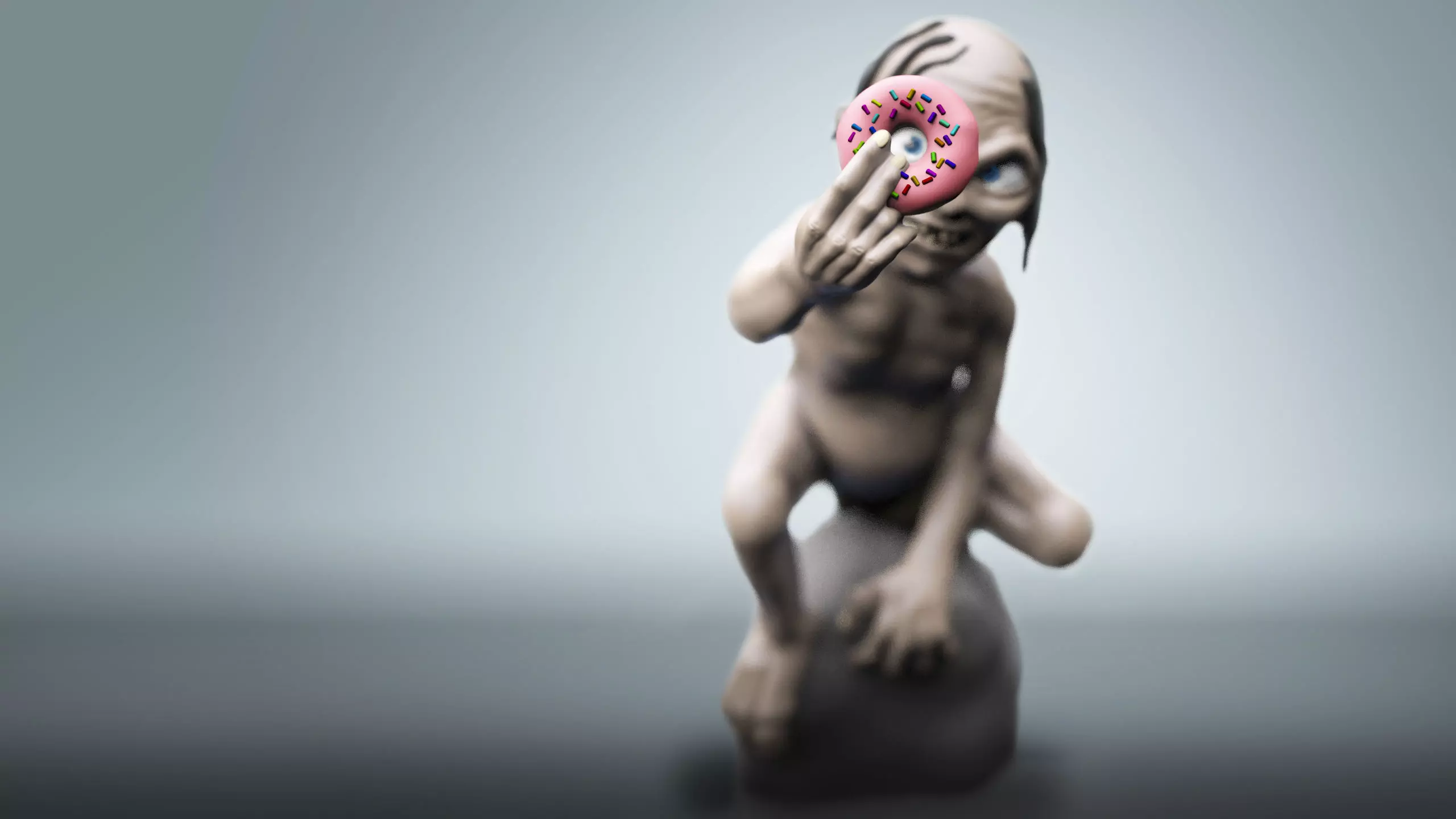 Chubby Gollum 3D print model_0