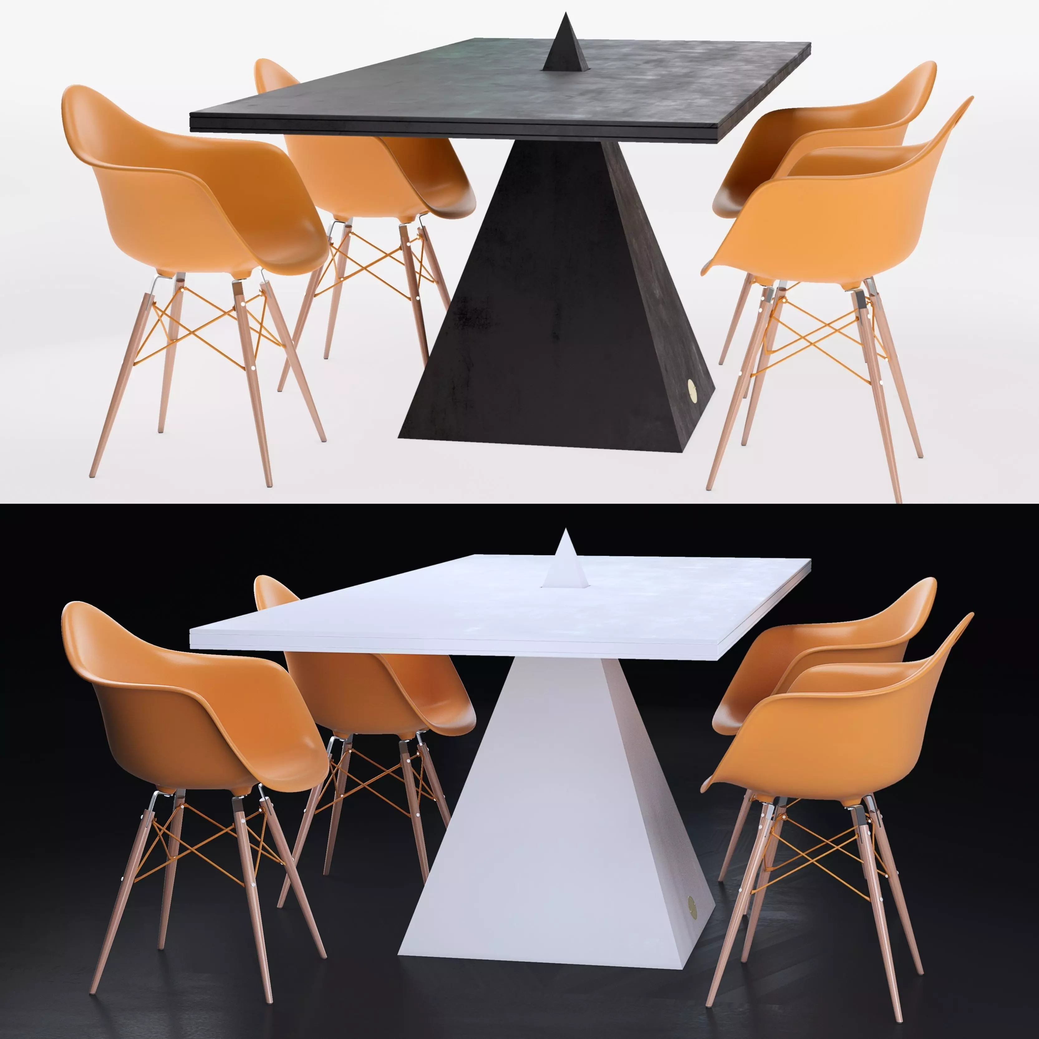 Tetra Table  3D model_0