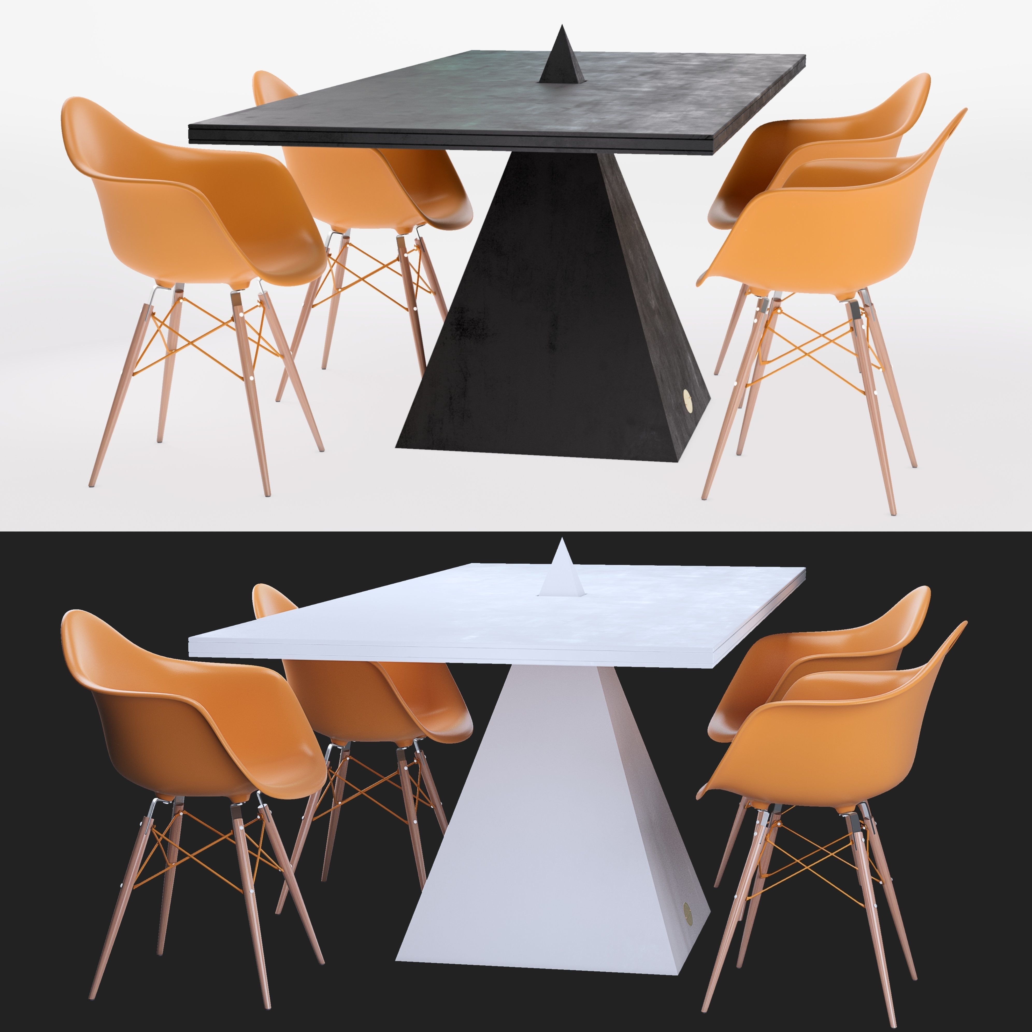 Tetra Table  3D model_3