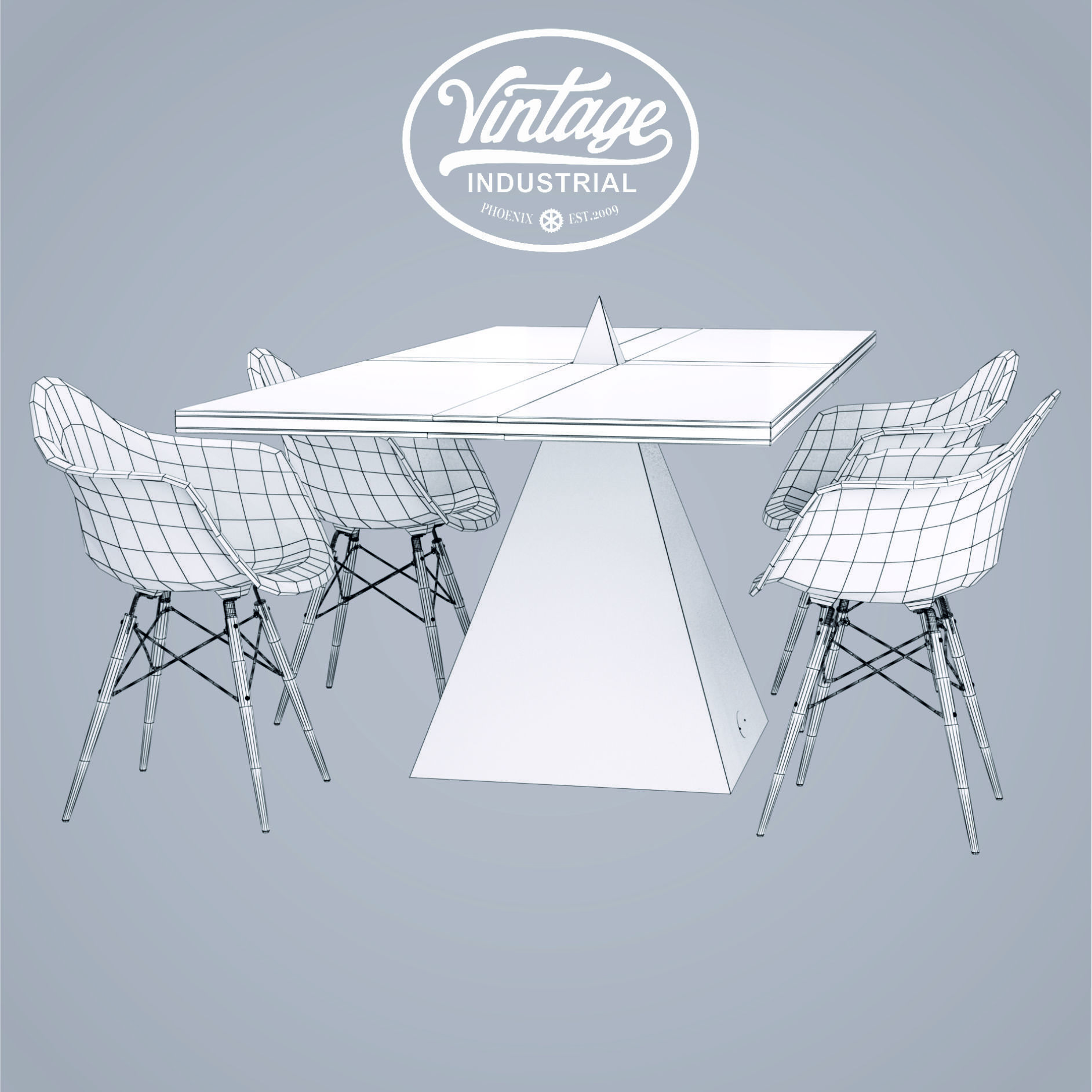 Tetra Table  3D model_2