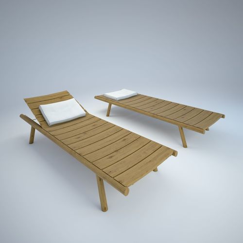 SUN CHAIR RODA 3D model