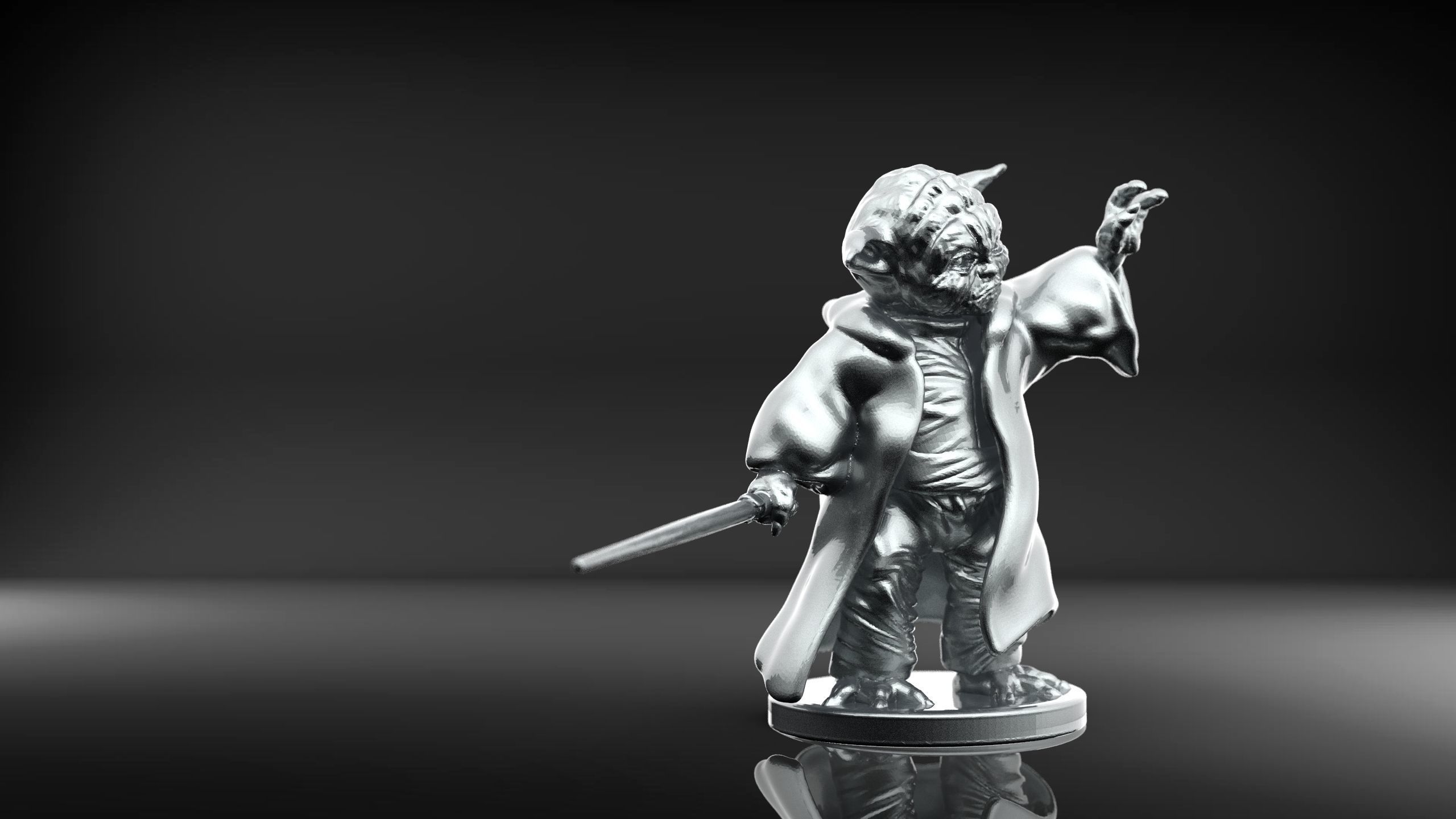 Yoda Bookend Free 3D print model_1