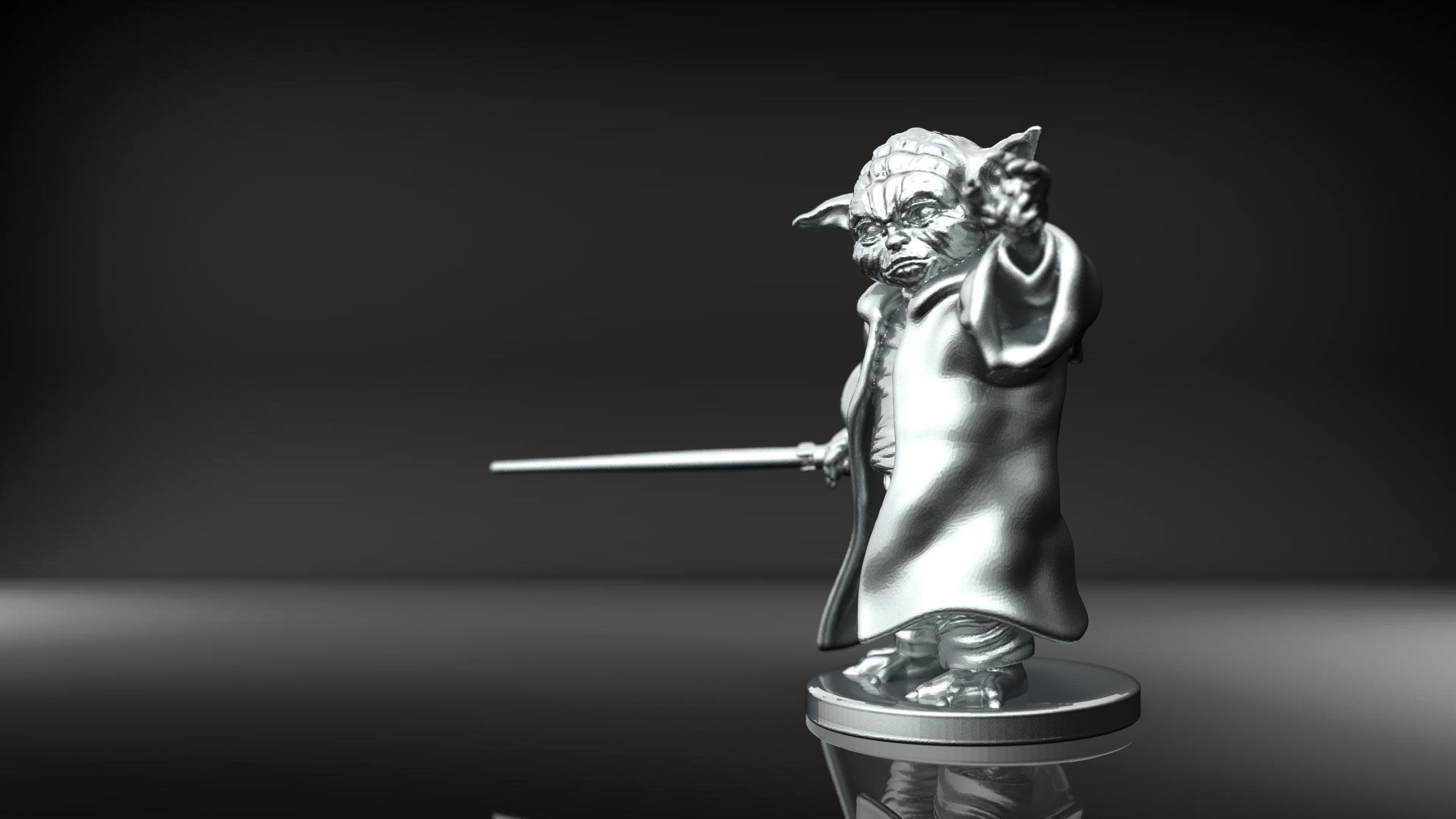Yoda Bookend Free 3D print model_2