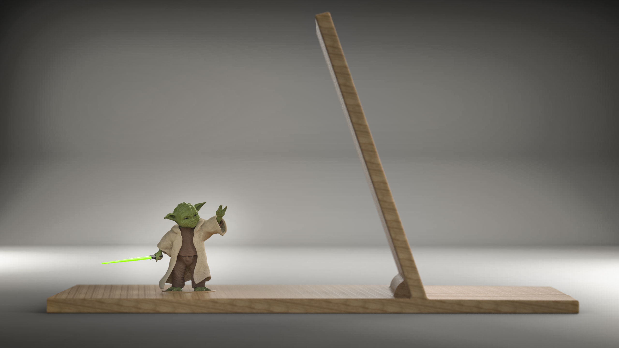 Yoda Bookend Free 3D print model_4