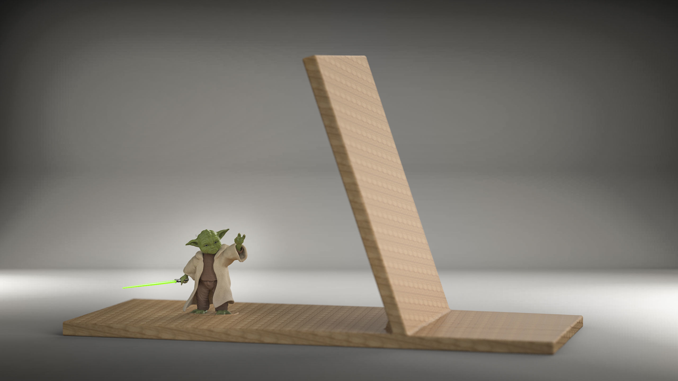 Yoda Bookend Free 3D print model_3