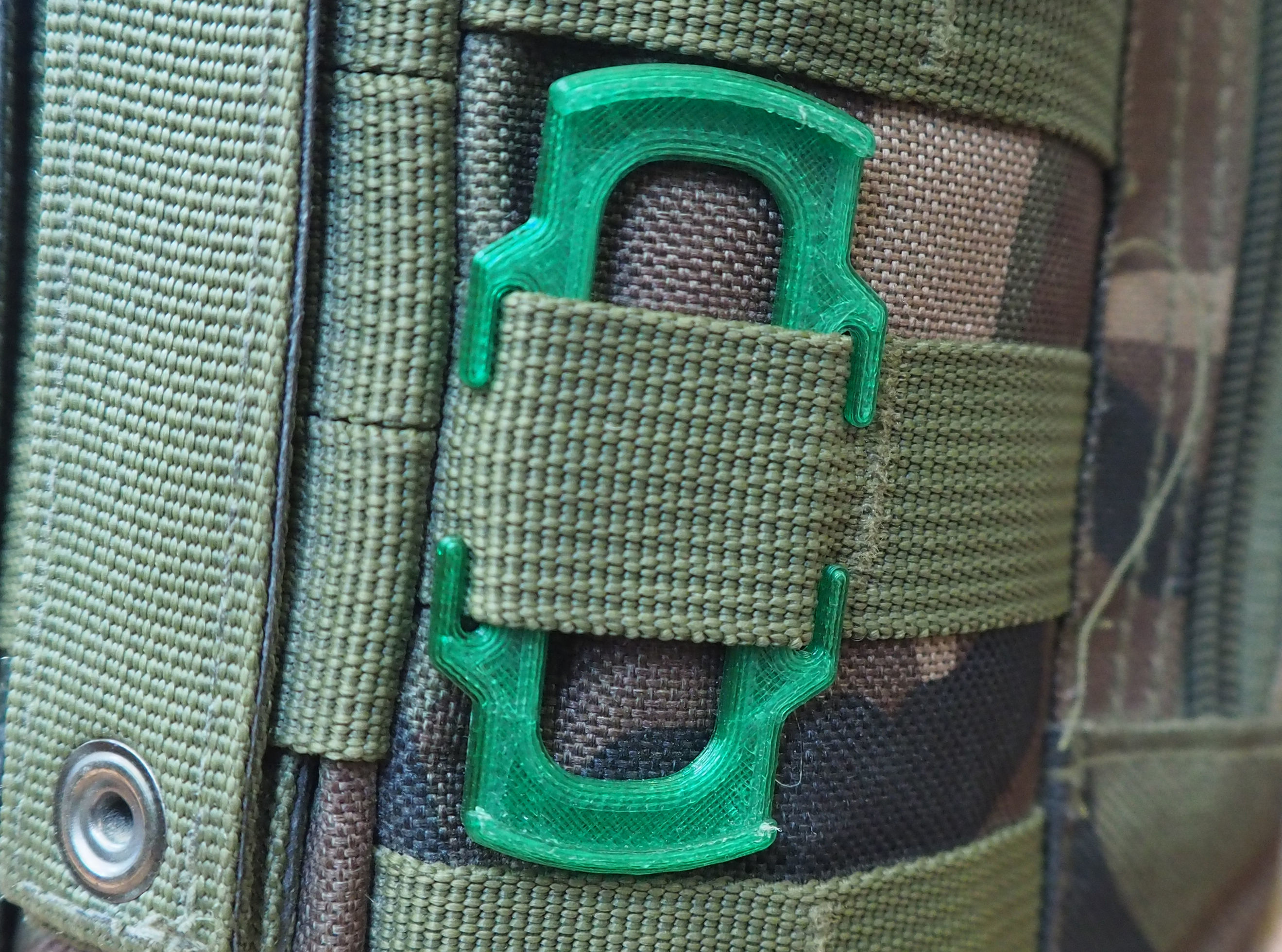 MOLLE lens cap holder  58mm 3D print model_6