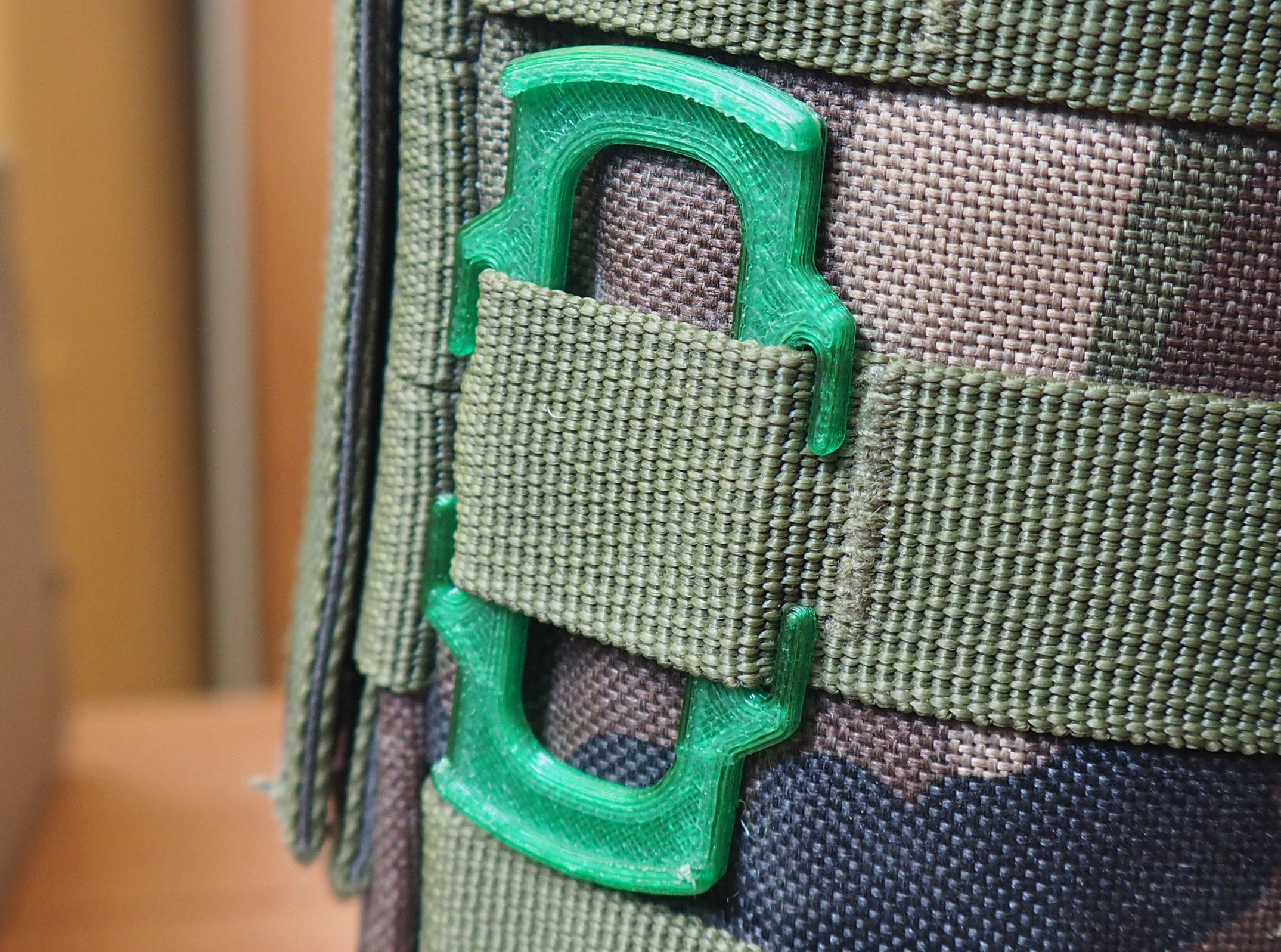 MOLLE lens cap holder  58mm 3D print model_5