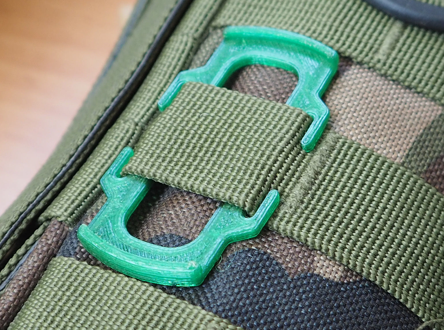 MOLLE lens cap holder  58mm 3D print model_3