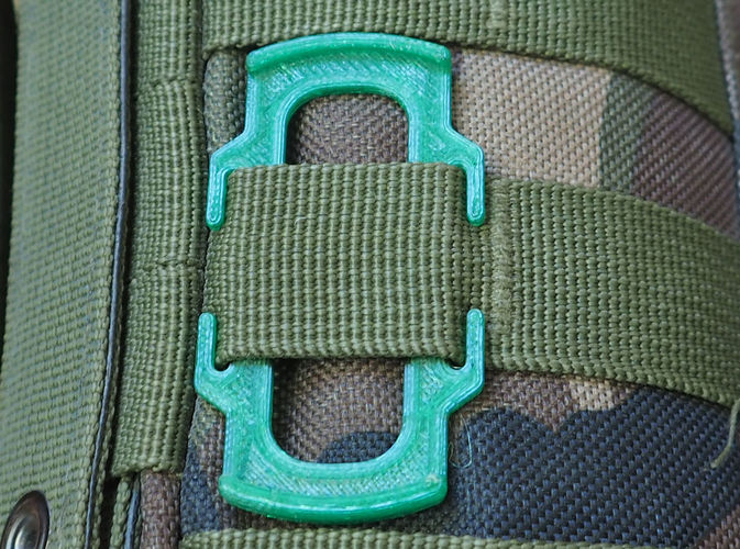 MOLLE lens cap holder  58mm 3D print model