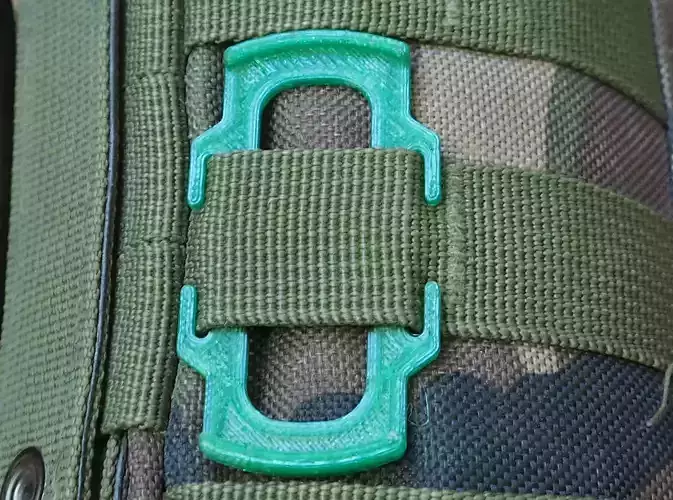 MOLLE lens cap holder  58mm 3D print model