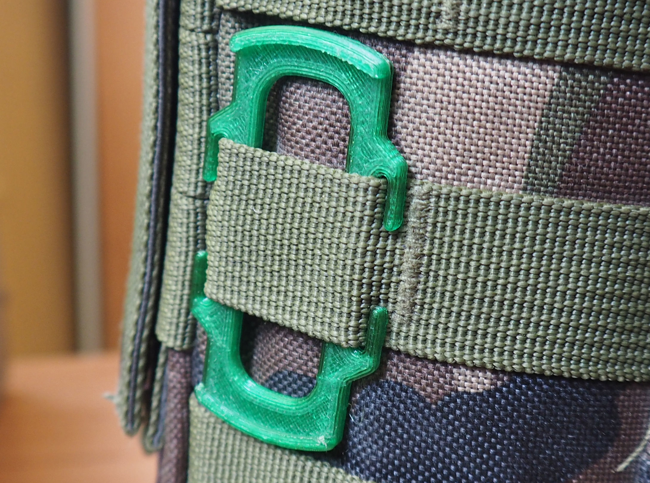 MOLLE lens cap holder  58mm 3D print model_2