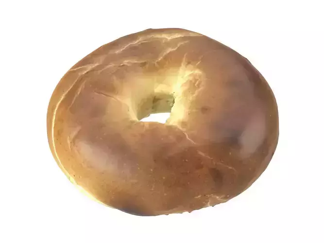 Photorealistic Bagel 3D Scan 3D model