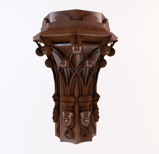 Gothic capital 3D print model