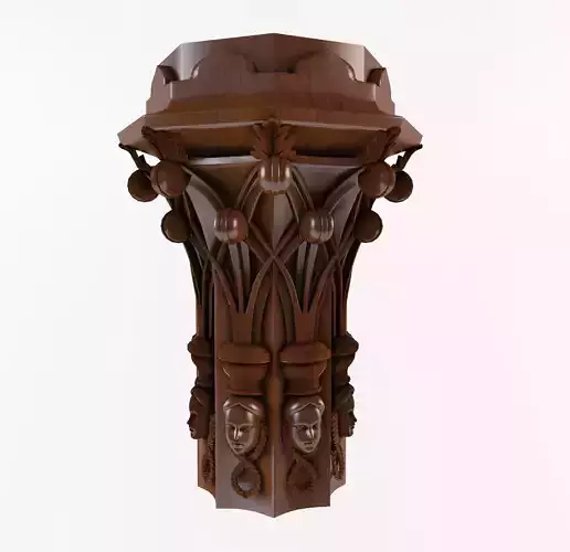 Gothic capital 3D print model