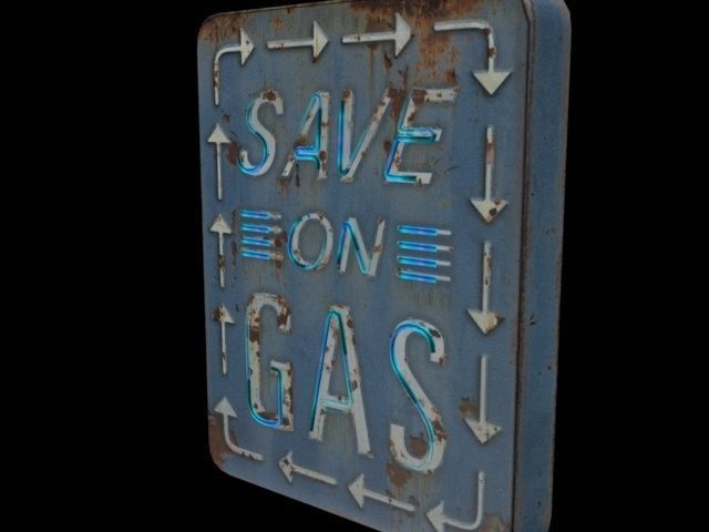 Sign Bundle - 25 Models Low-poly 3D model_41