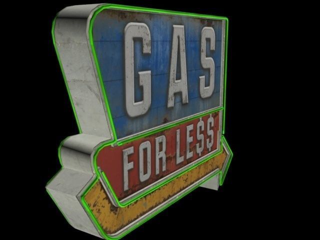 Sign Bundle - 25 Models Low-poly 3D model_38