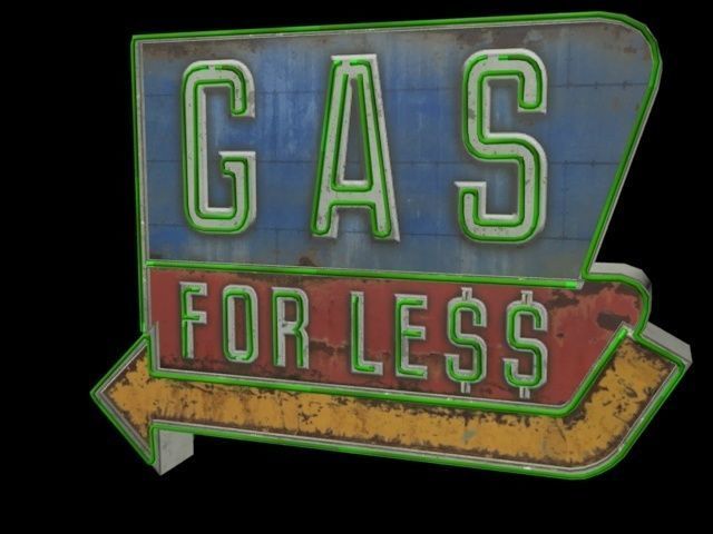 Sign Bundle - 25 Models Low-poly 3D model_40