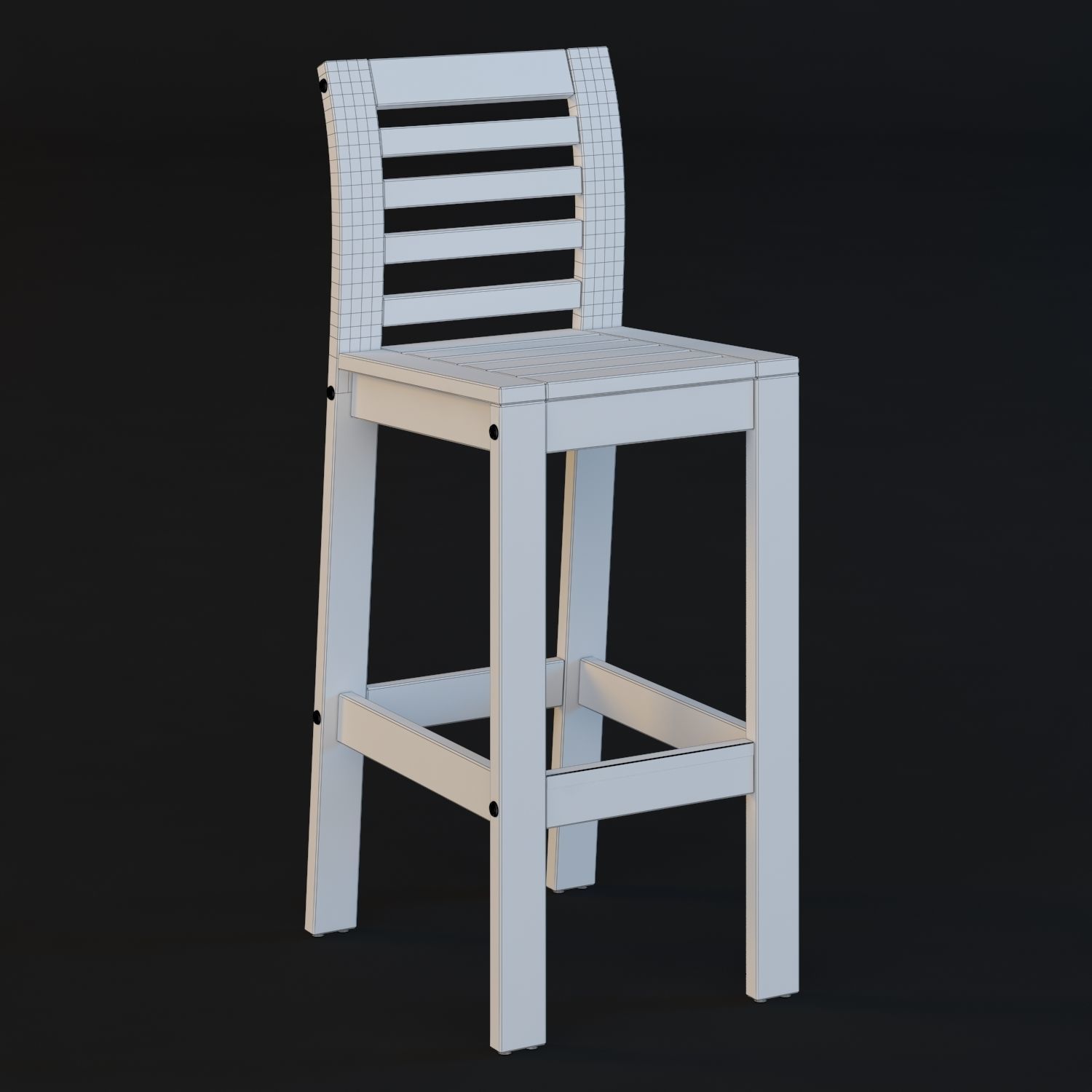 Applaro Bar Stool 3D model_1