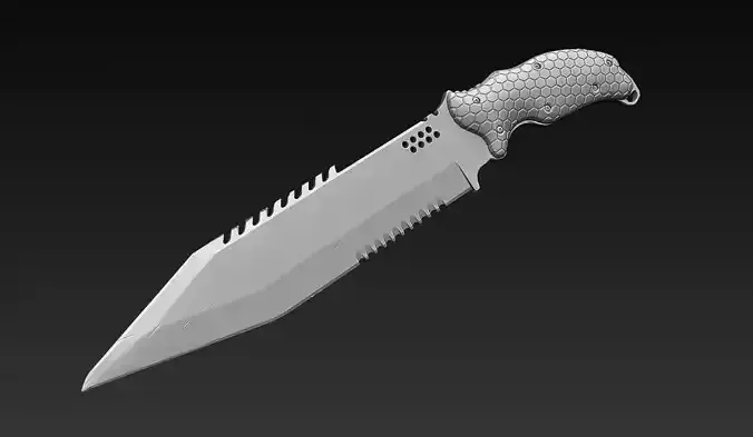 Combat Knife Zbrush