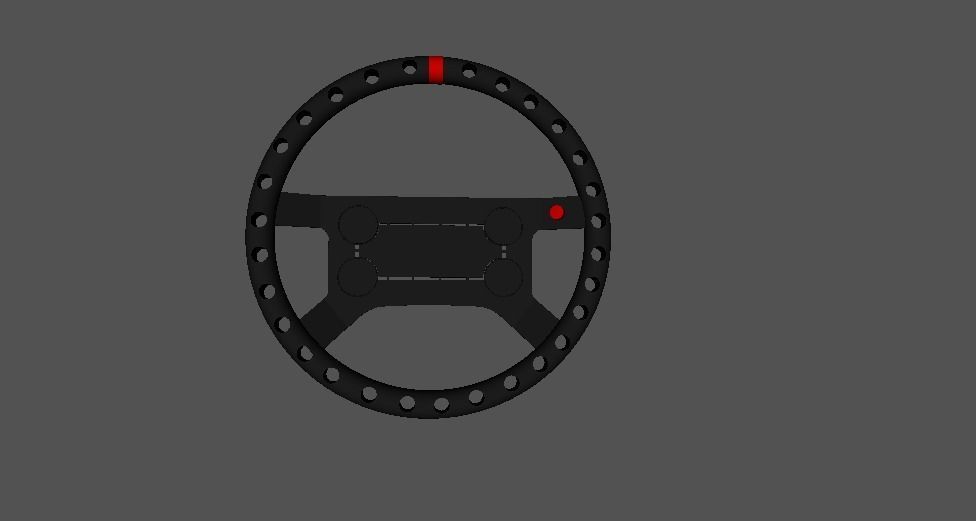 01 Volante 4 Bolas  Low-poly 3D model_1