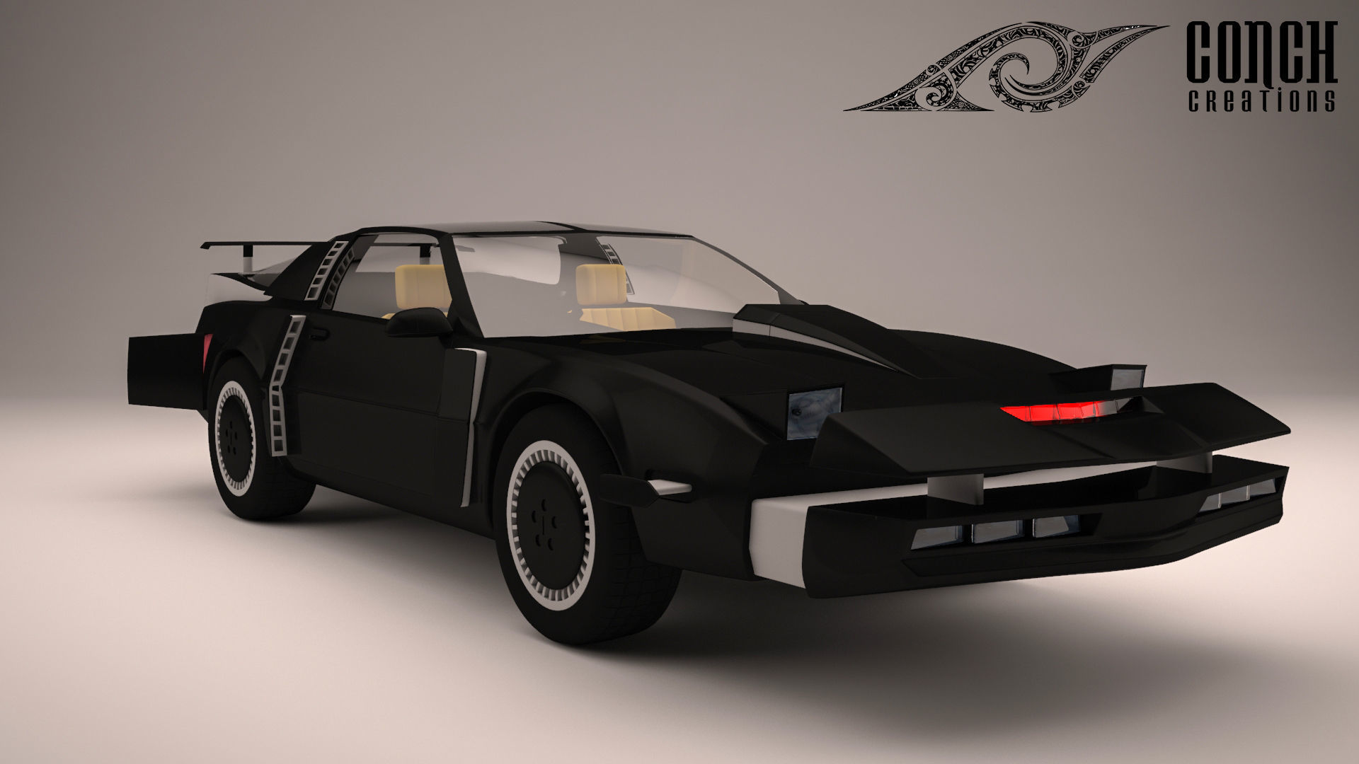 Knight Rider Car 3D model_8