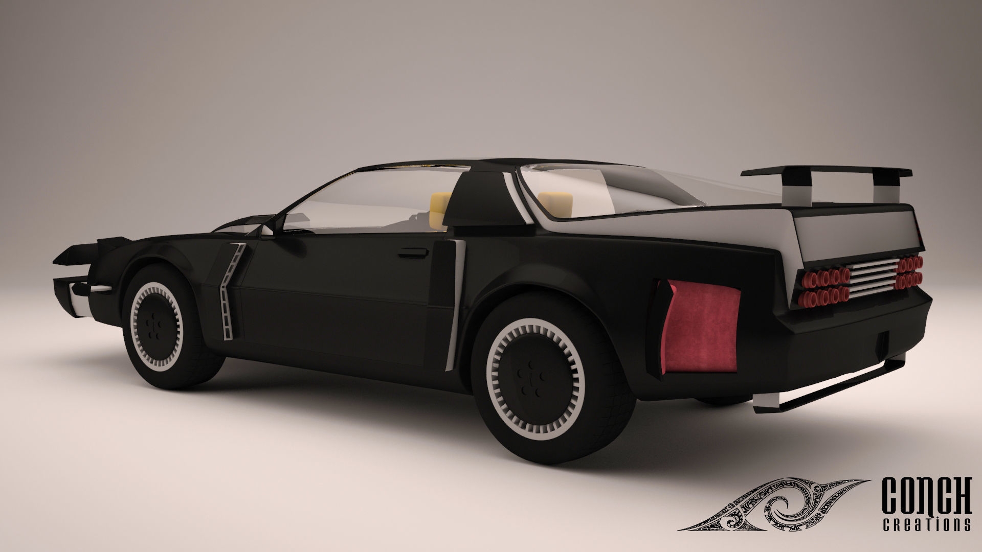 Knight Rider Car 3D model_3