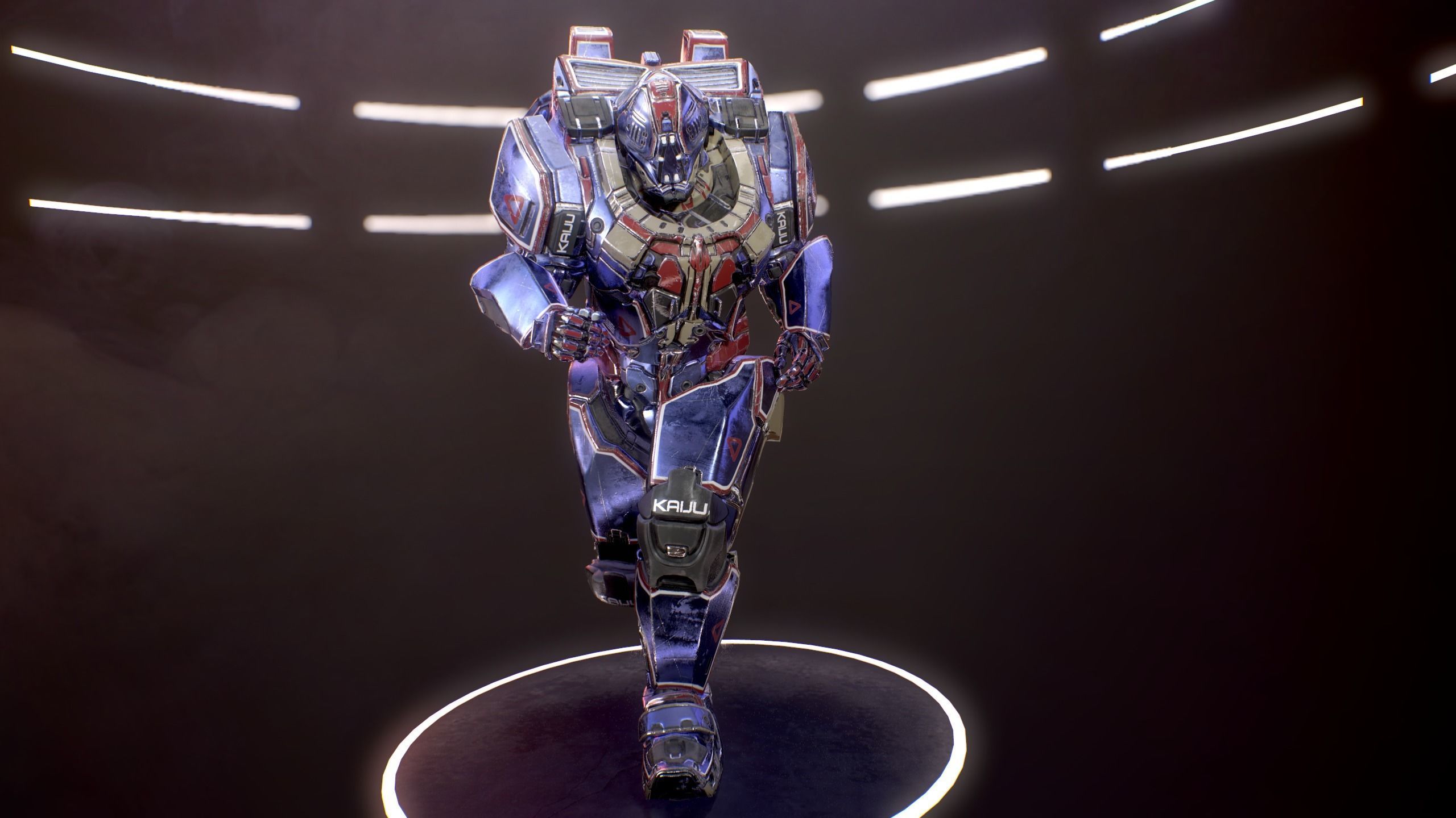 Sci-Fi Armor 9 Low-poly 3D model_19