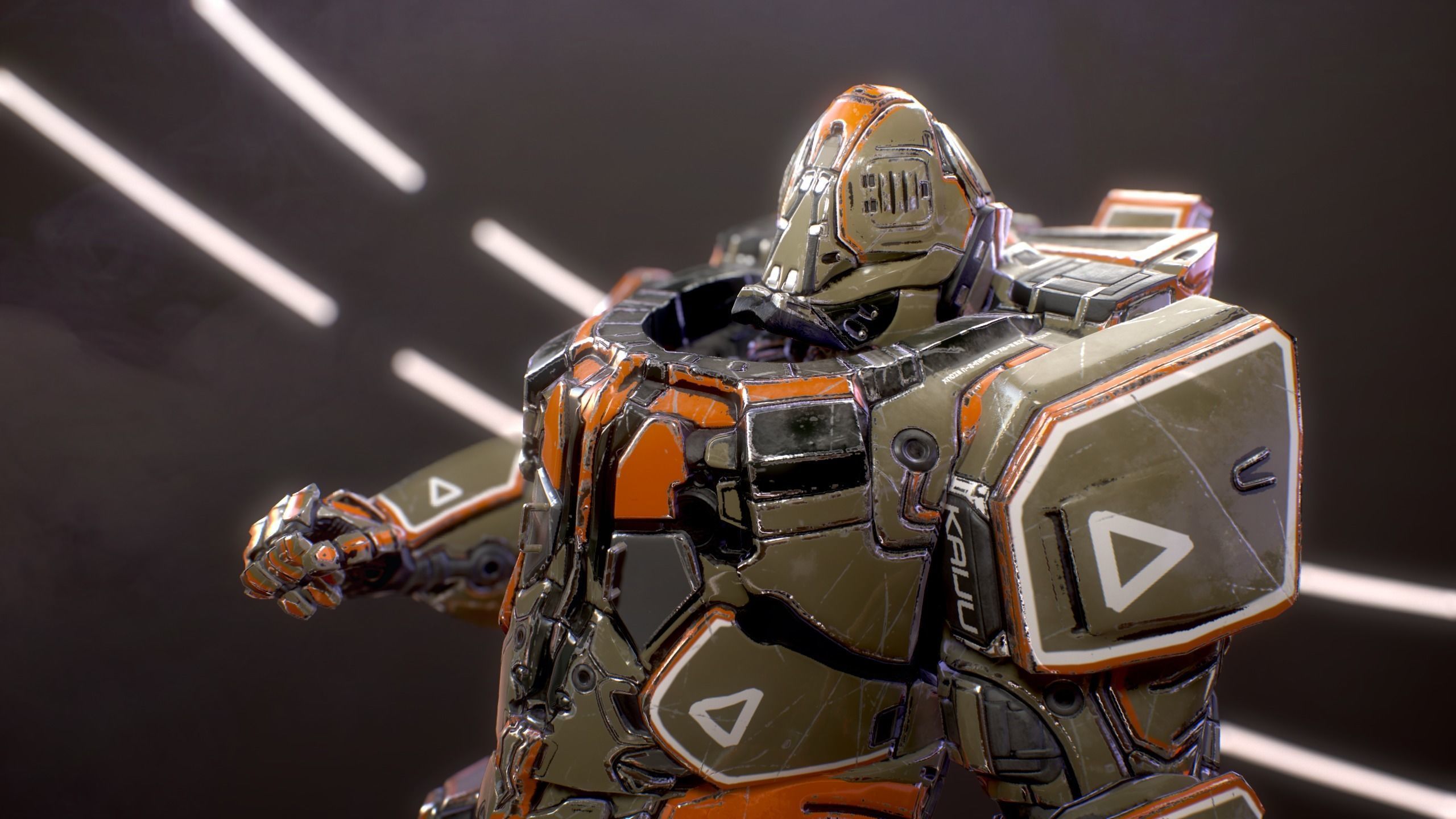 Sci-Fi Armor 9 Low-poly 3D model_14