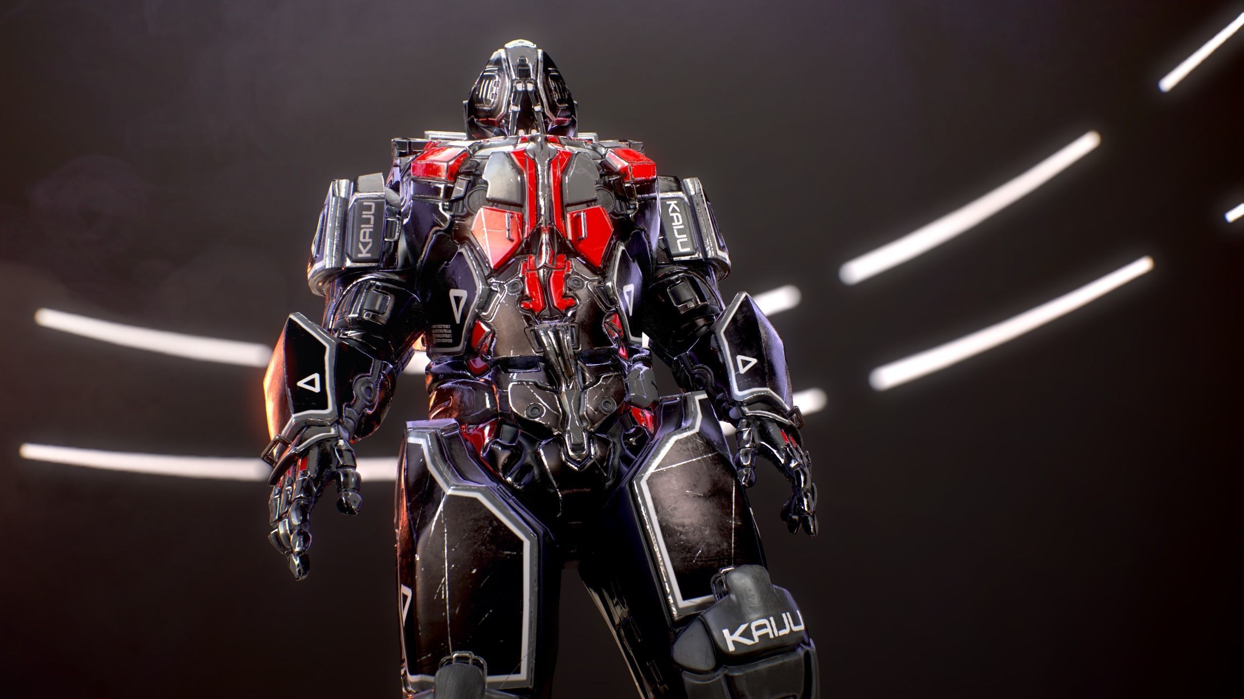 Sci-Fi Armor 9 Low-poly 3D model_16