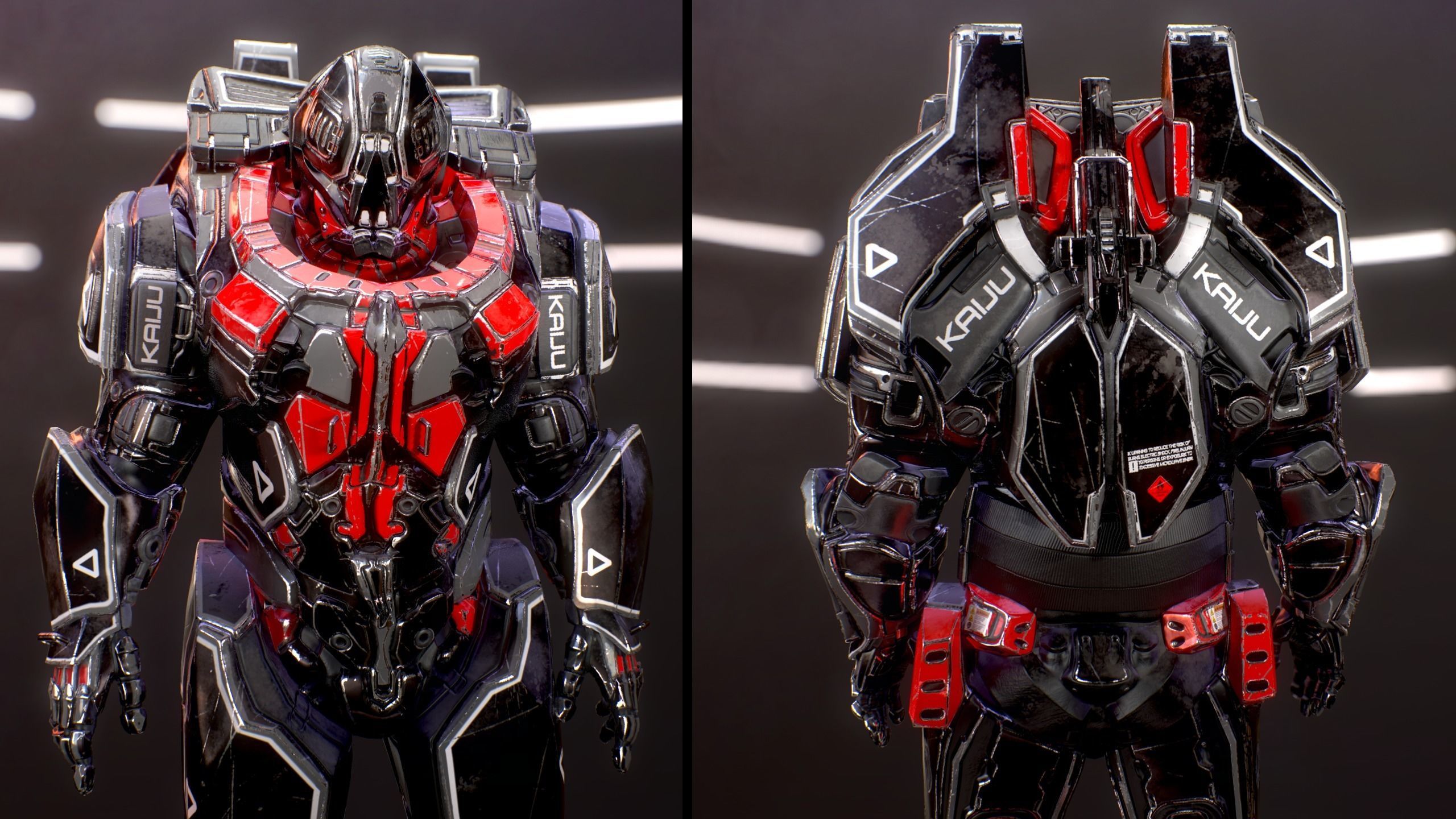 Sci-Fi Armor 9 Low-poly 3D model_6