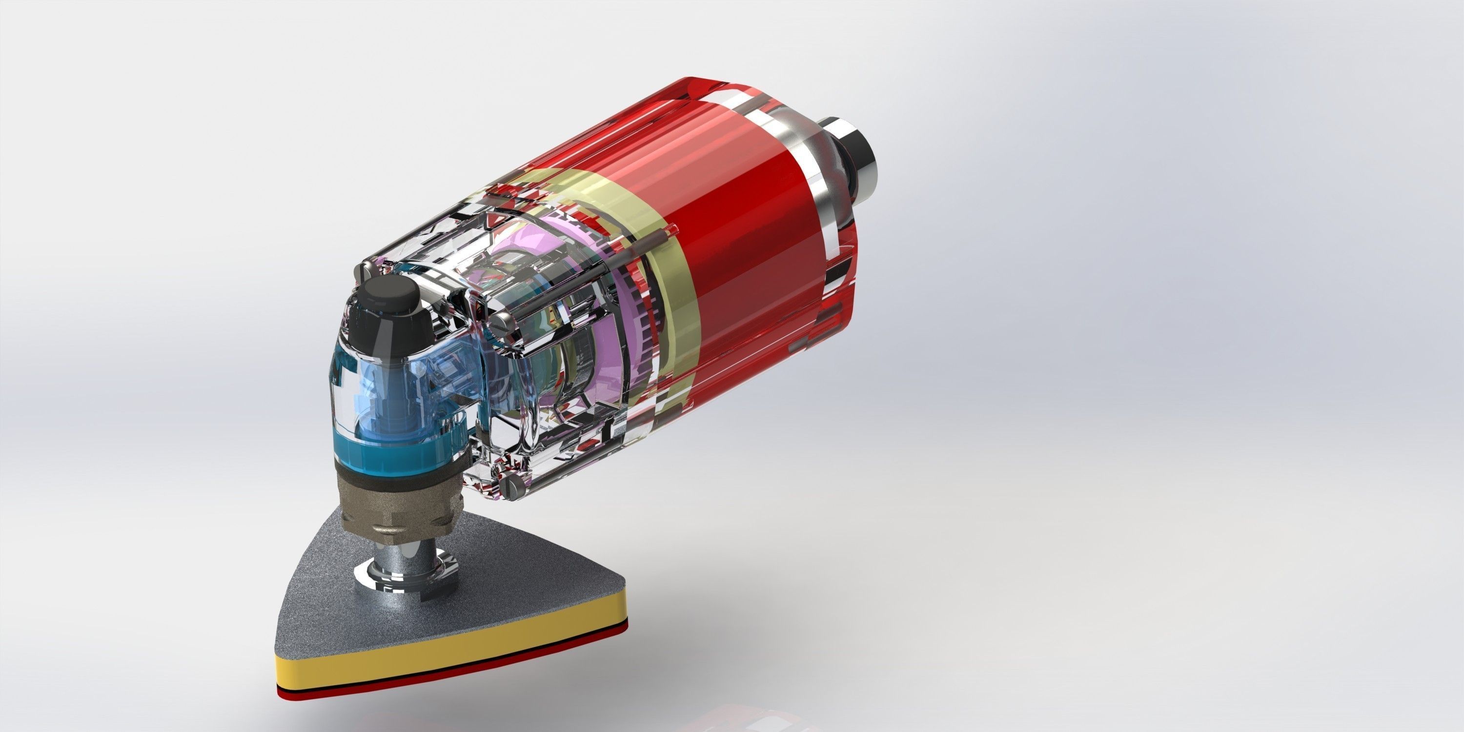 Sander polishing machine Free 3D model_1