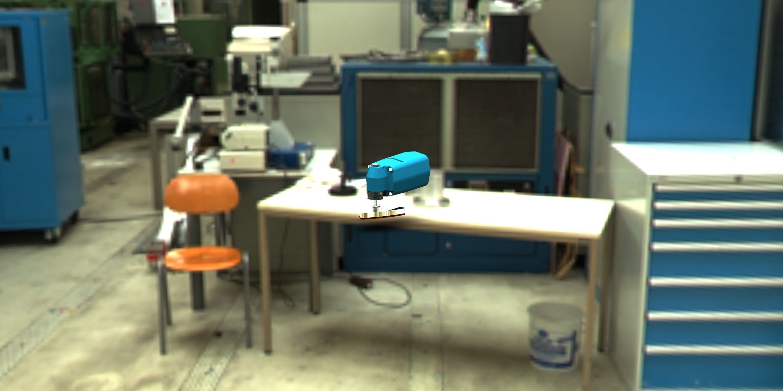 Sander polishing machine Free 3D model_2