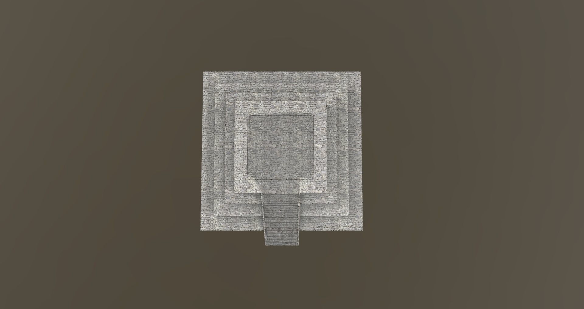 Mayan pyramid ruins Free low-poly 3D model_5