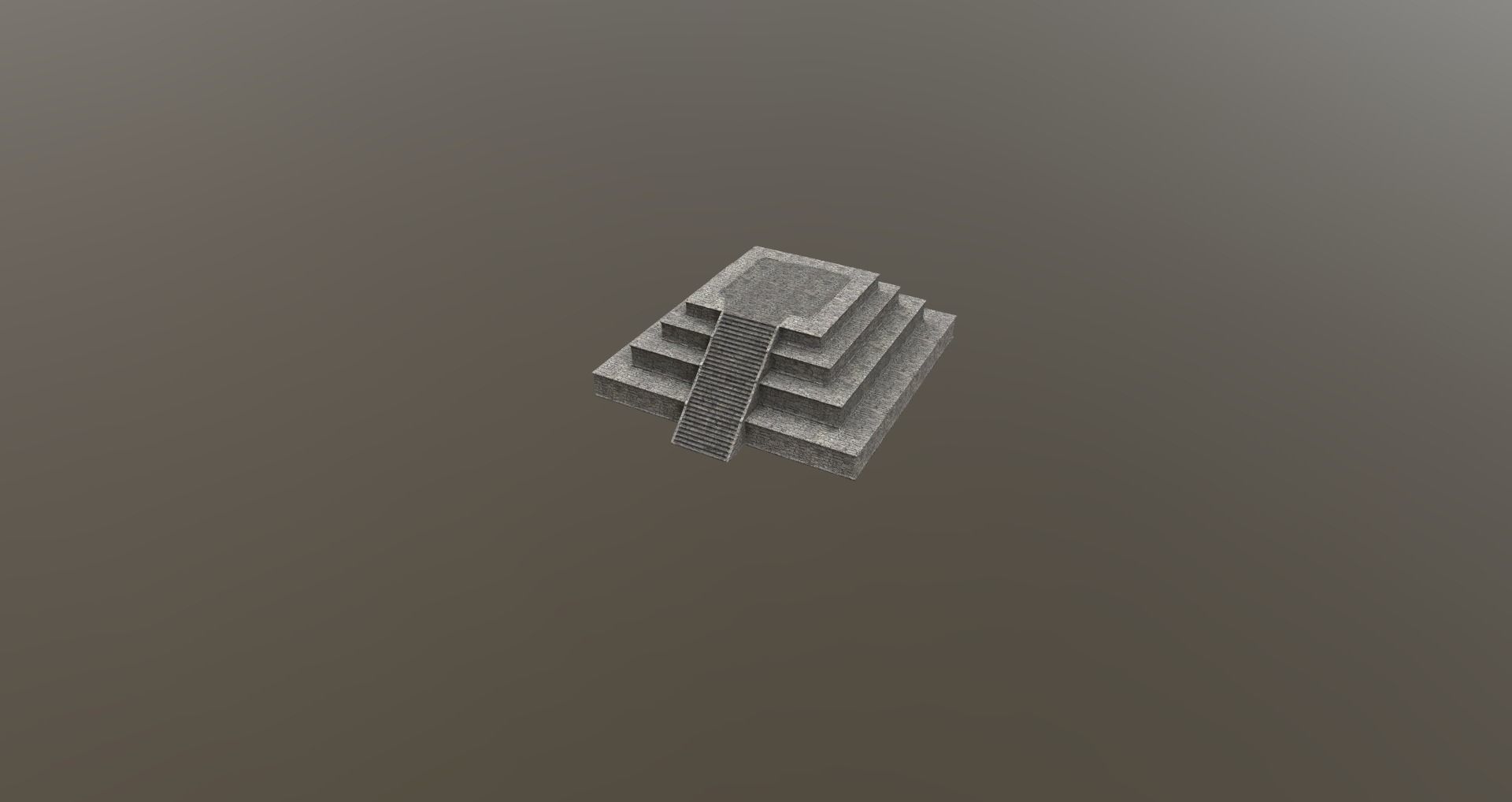 Mayan pyramid ruins Free low-poly 3D model_2