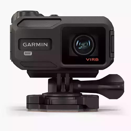Garmin VIRB X action camera Low-poly 3D model
