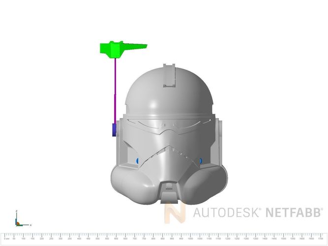 Commander Wolffe Helmet Star Wars The Clone Wars 3D print model