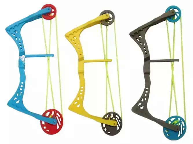 Mini Compound Bow and Arrow 3D print model