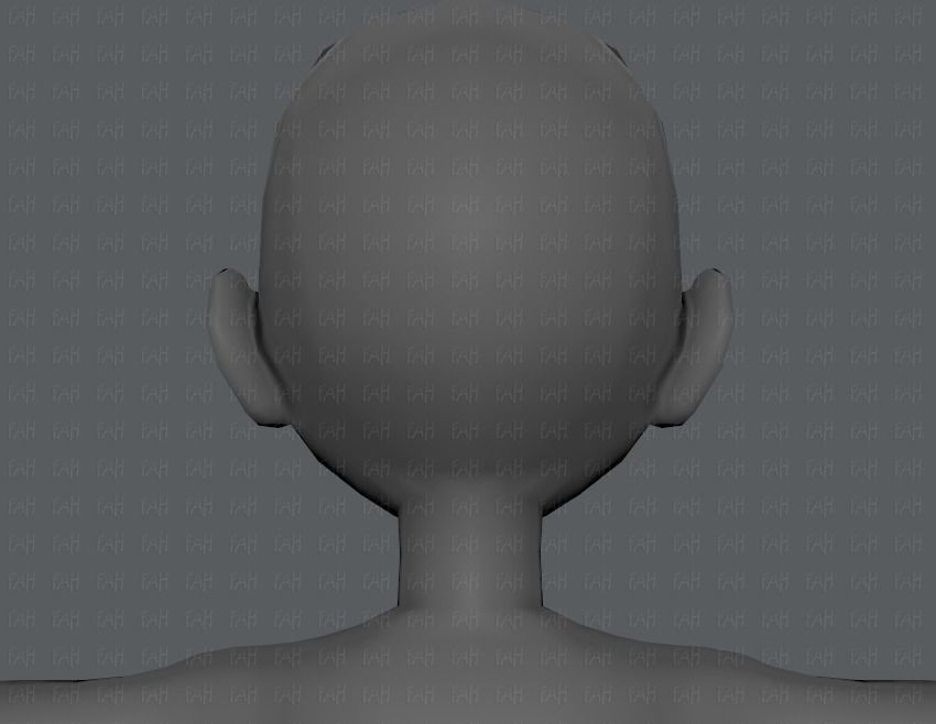 Base mesh woman 03 Low-poly 3D model_37