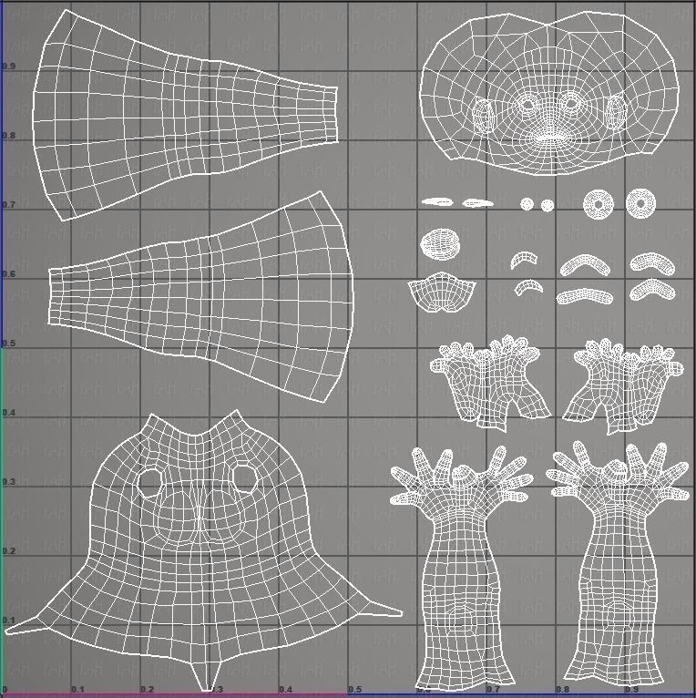 Base mesh woman 03 Low-poly 3D model_51