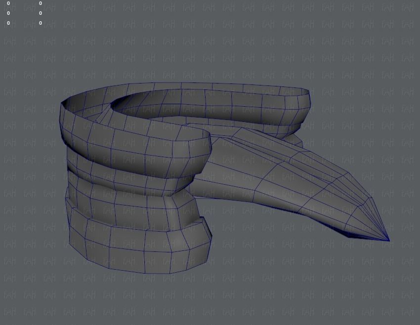 Base mesh woman 03 Low-poly 3D model_50