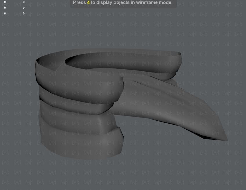 Base mesh woman 03 Low-poly 3D model_49