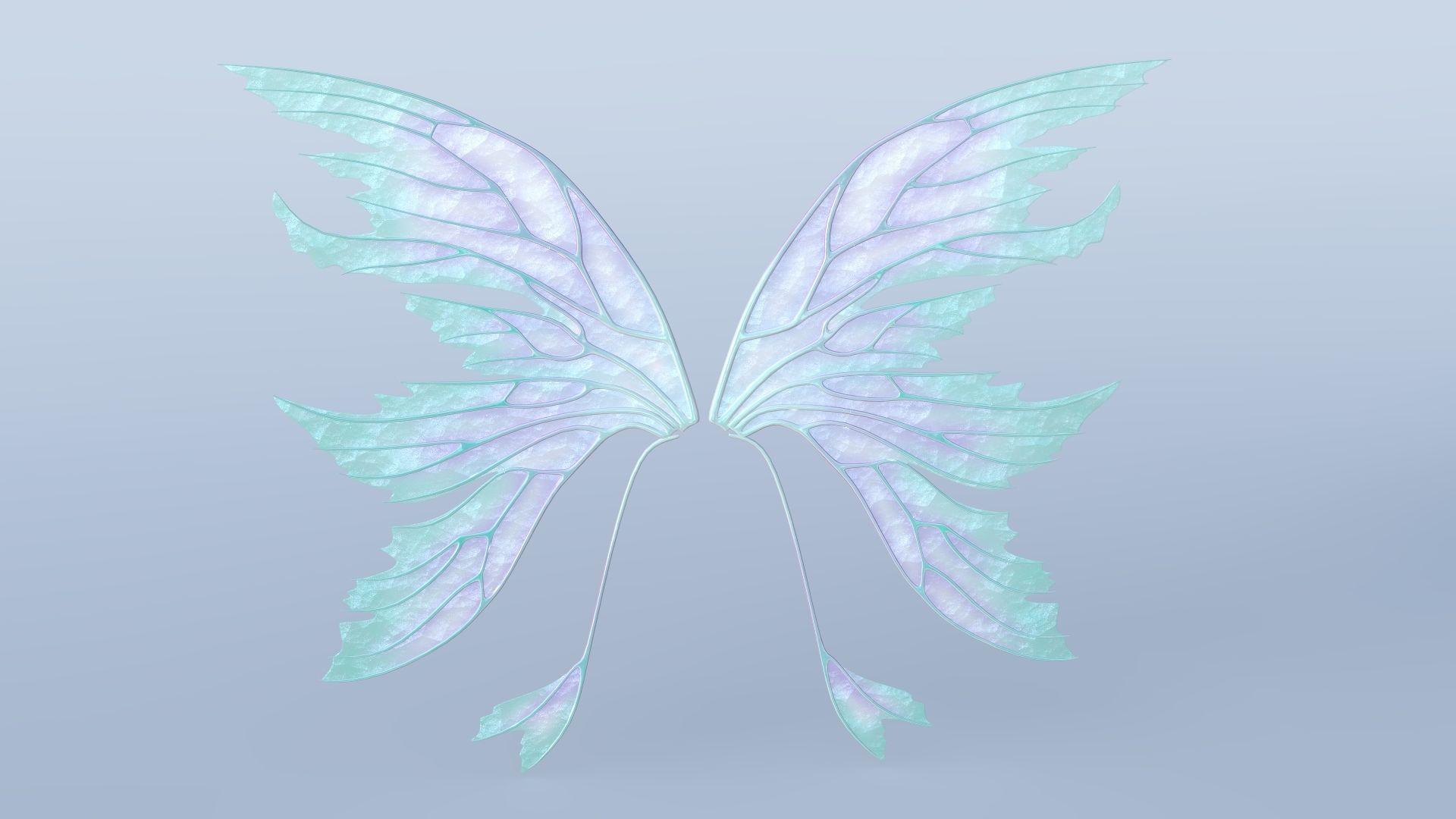 Fairy or Butterfly Wing Set A 3D model_1