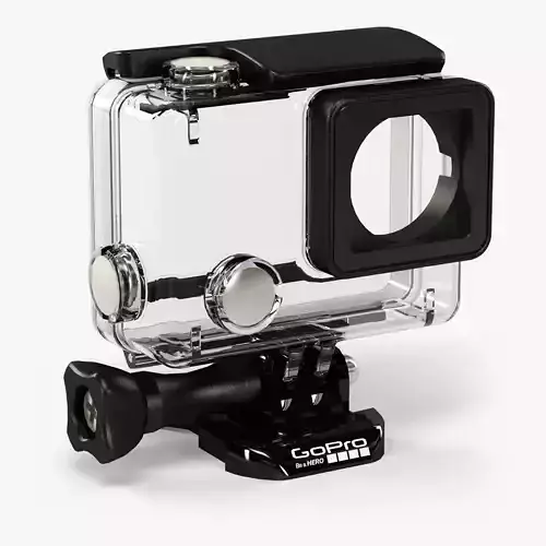 GoPro HERO4 Waterproof Housing Low-poly 3D model