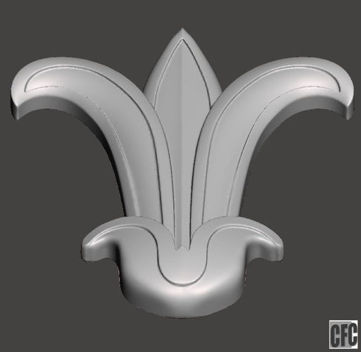 WoodCarving detail - 3d model for CNC - WCCFC0F 3D print model