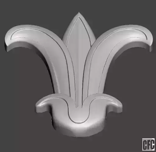 WoodCarving detail - 3d model for CNC - WCCFC0F 3D print model