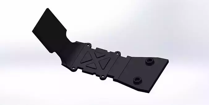Traxxas T Maxx E Maxx Front Skidplate 3D Print Model TRA4937