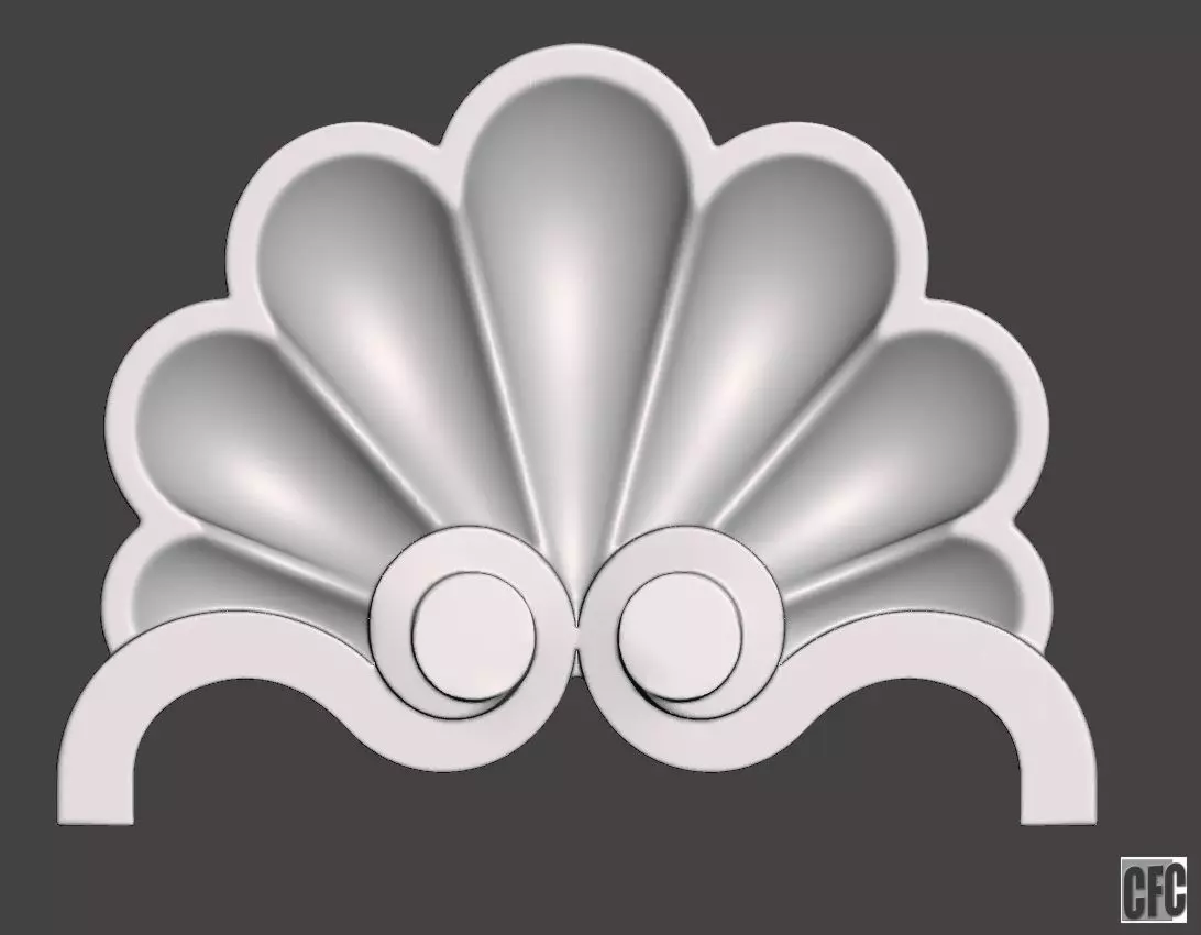 WoodCarving detail - 3d model for CNC - WCCFC0H 3D print model_0