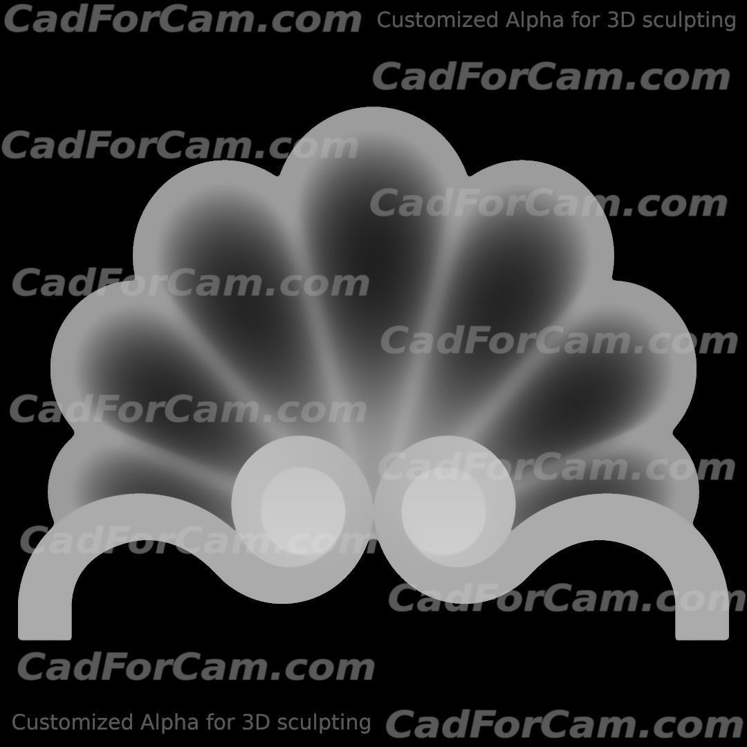 WoodCarving detail - 3d model for CNC - WCCFC0H 3D print model_11