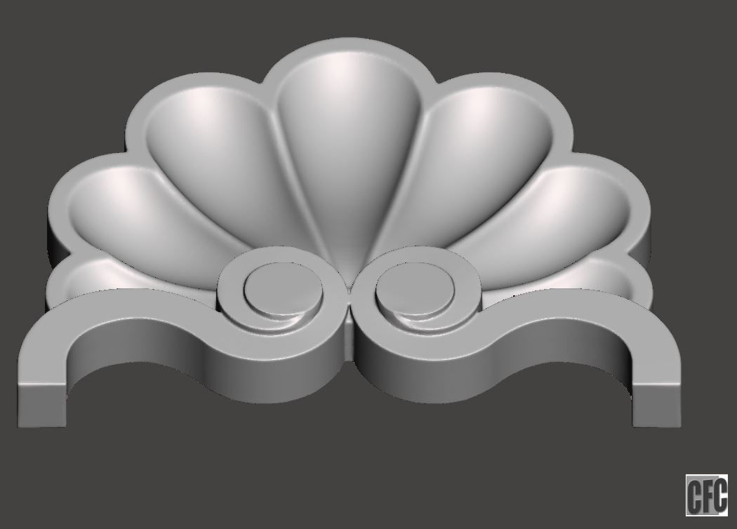 WoodCarving detail - 3d model for CNC - WCCFC0H 3D print model_1